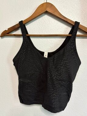 lululemon athletica Black Patterned Tank Top
